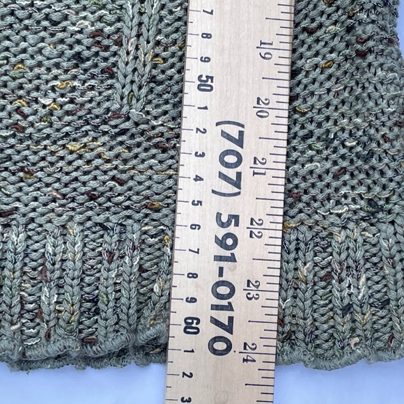 BCBGMaxAzria GREEN loose chunky knit cardigan sweater Medium - Picture 7 of 9